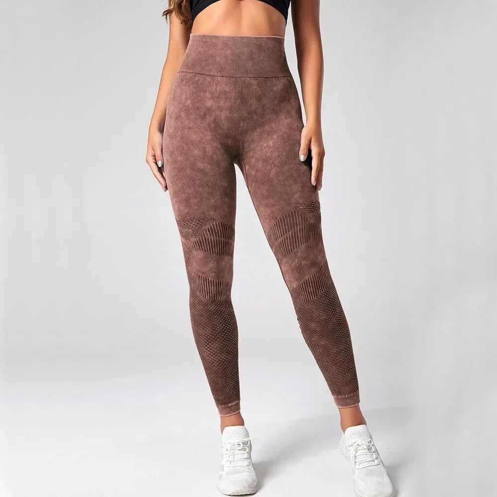 High waist push up seamless fitness leggings