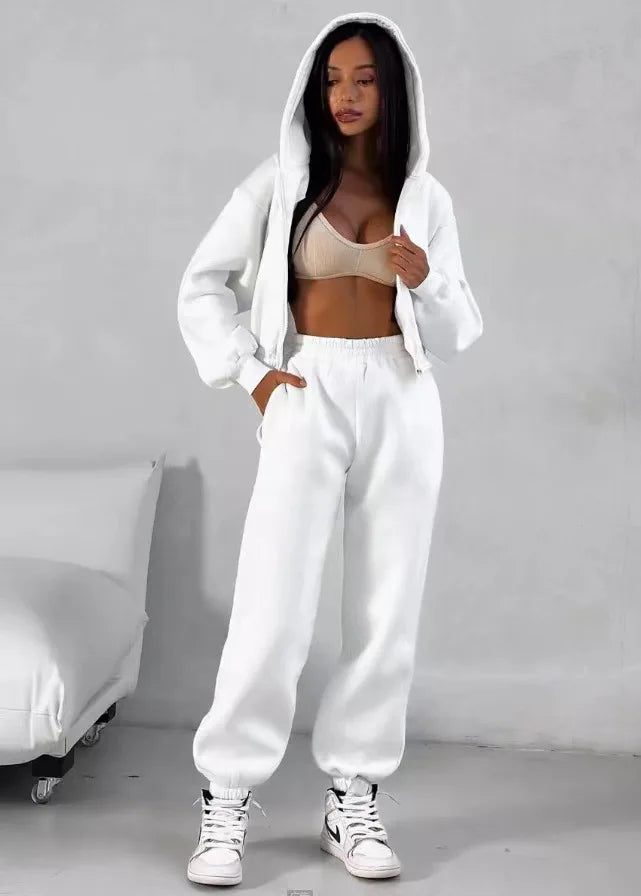 Women's winter hoodie and jogger set