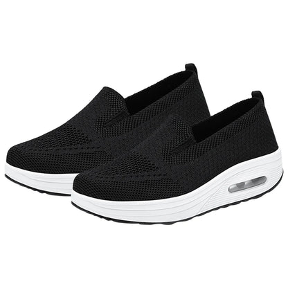 Women's Slip-On Sneakers - Breathable Mesh - Air Cushion Sole - Lightweight Casual Wear