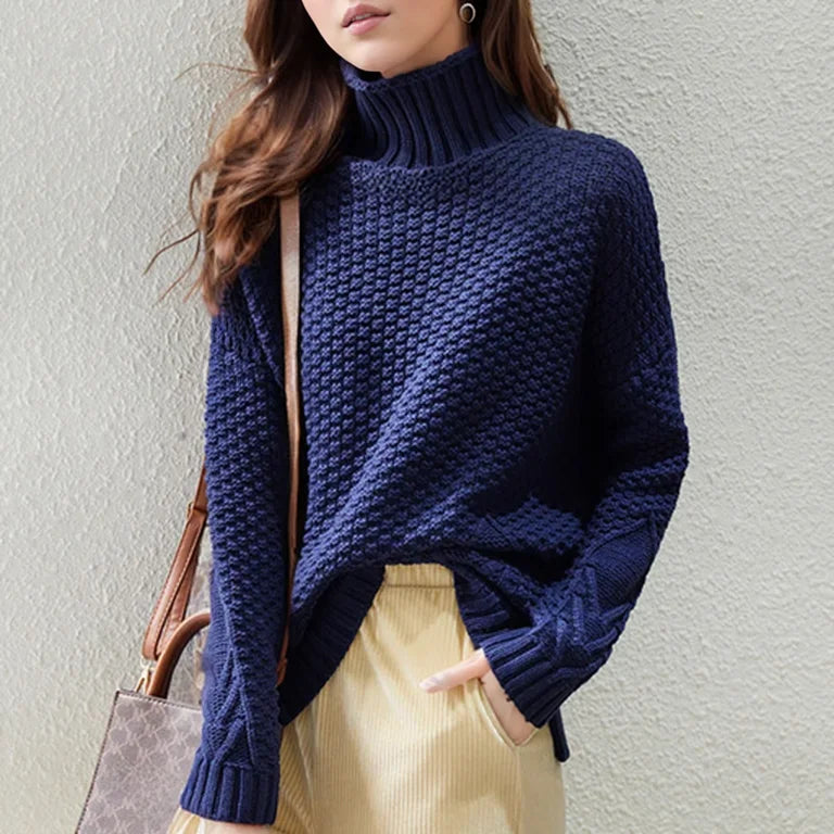 Thickened Loose-Fit Knitted Winter Sweater Top