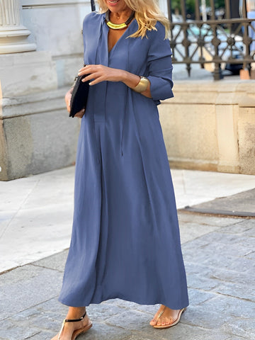 Elegant Long-Sleeve Dress for Women - Versatile and Stylish