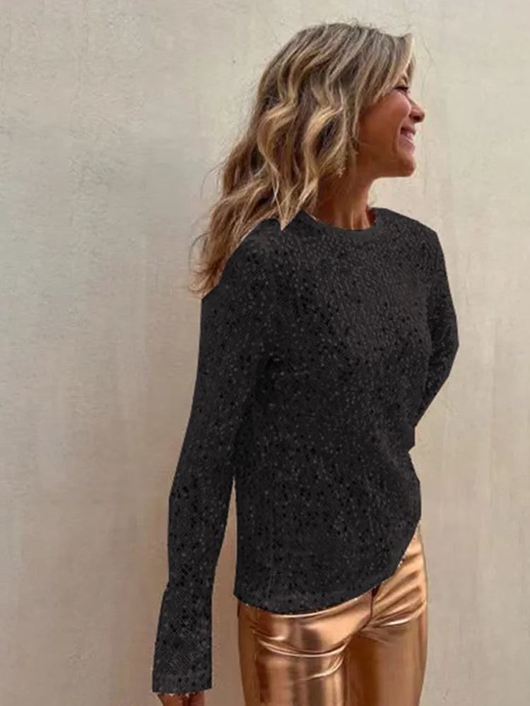 Women's stylish o-neck sweater