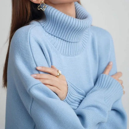 Women's japanese retro turtleneck sweater