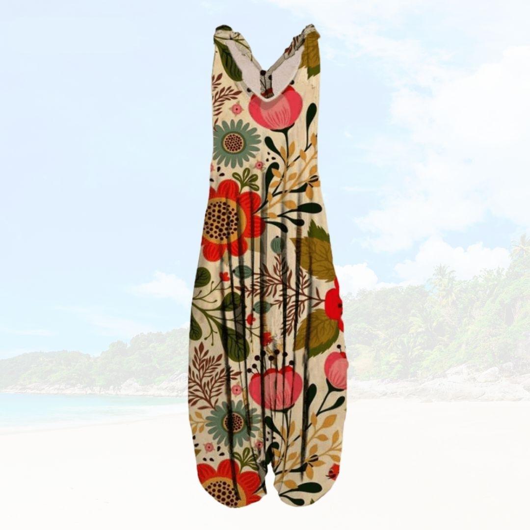 Breezy Relaxed Fit Sleeveless Jumpsuit 