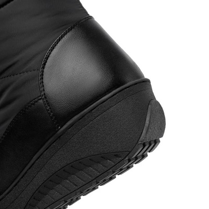 Women's winter plush warm down lace-up boots