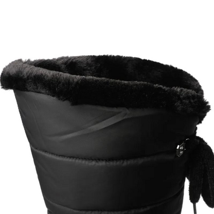 Women's winter plush warm down lace-up boots