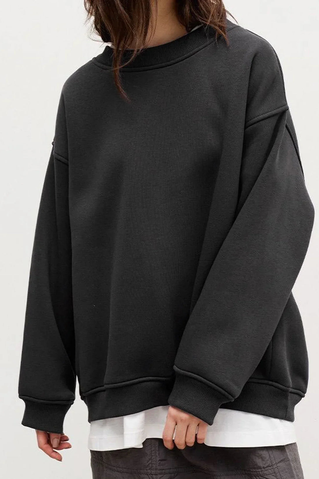 Women's crew neck oversized sweatshirt