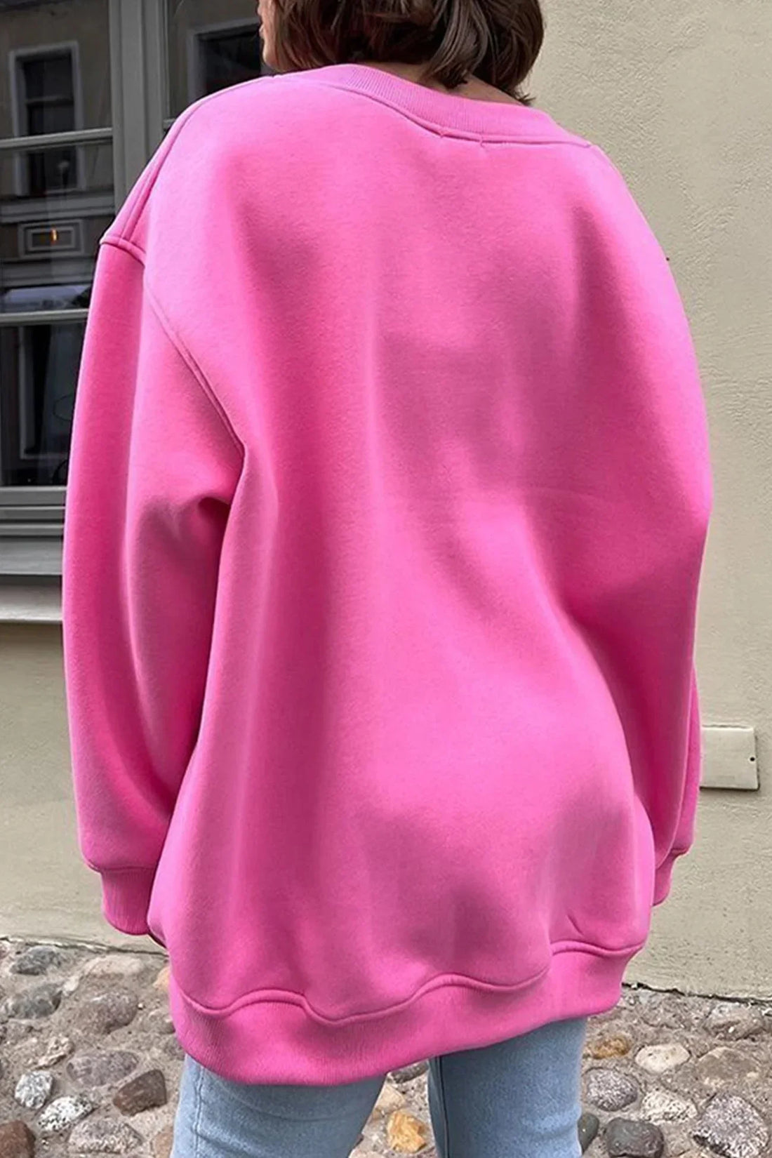 Women's crew neck oversized sweatshirt