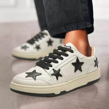 Women's white star sports casual shoes versatile