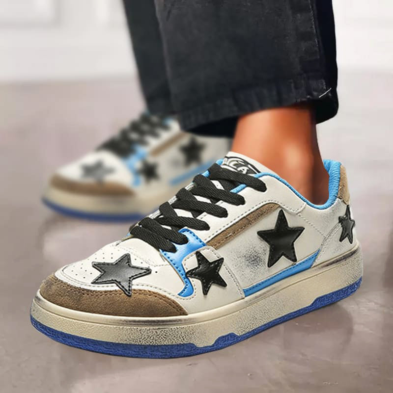 Women's white star sports casual shoes versatile