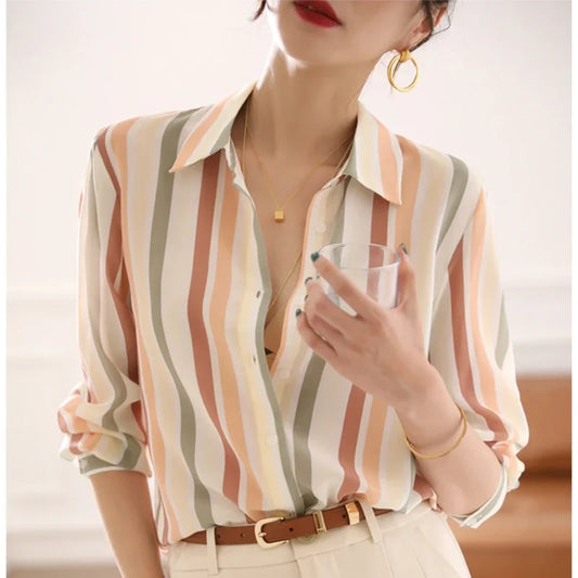 Vintage Striped Classic Fit Shirt