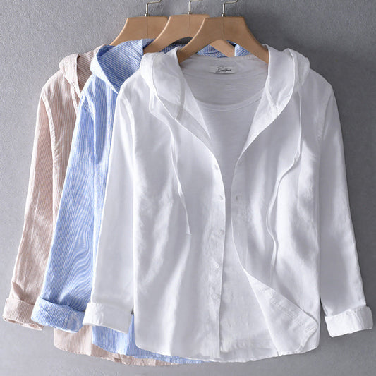 Women's  breathable hooded shirt