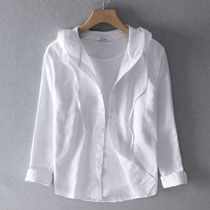 Women's  breathable hooded shirt