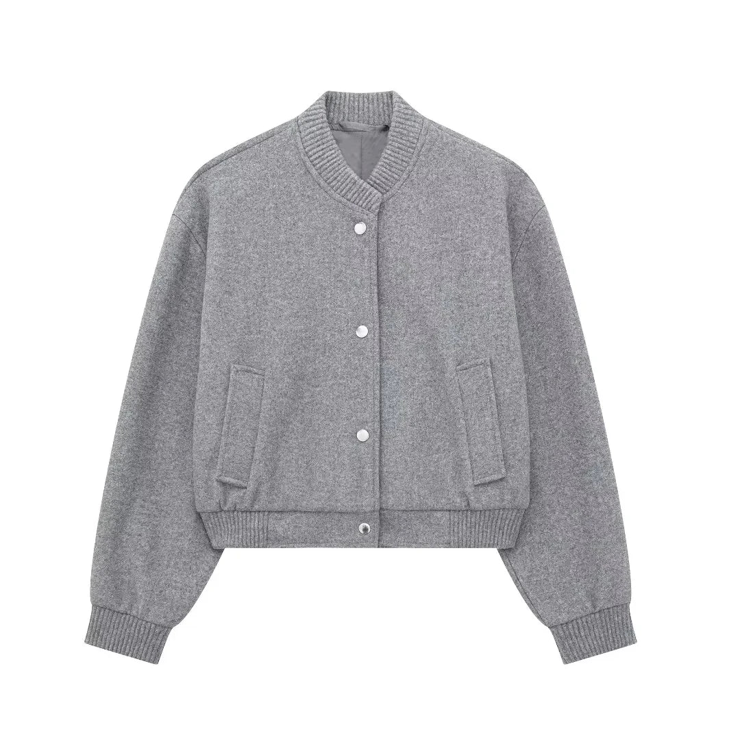 Women's stand up collar coat