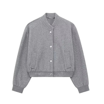 Women's stand up collar coat