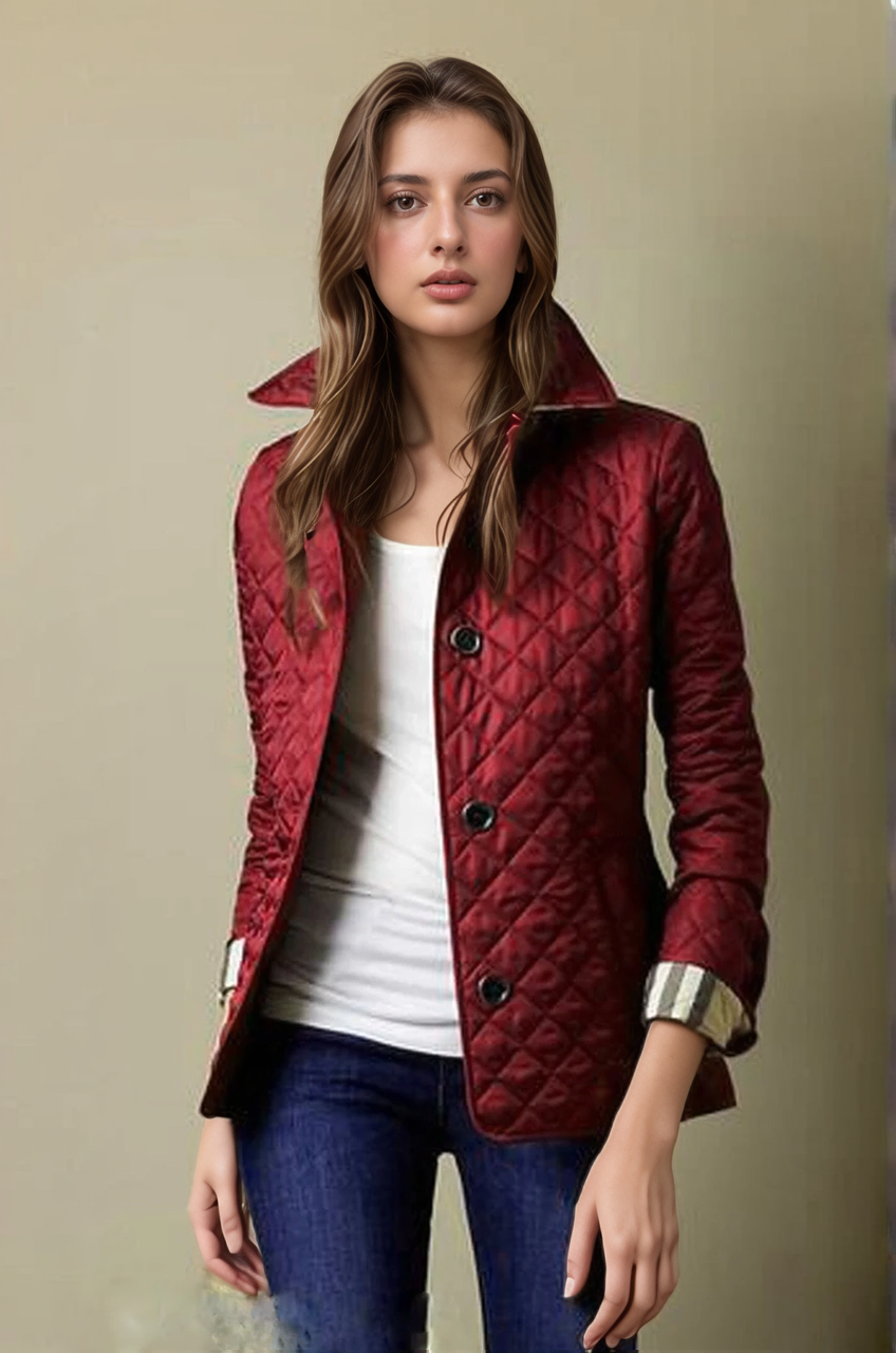 Women's quilted nylon jacket