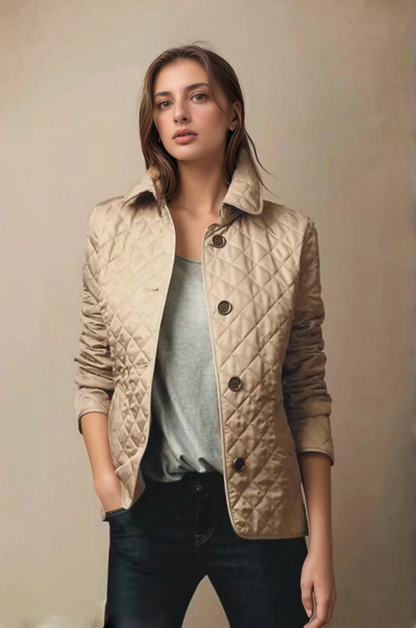 Women's quilted nylon jacket