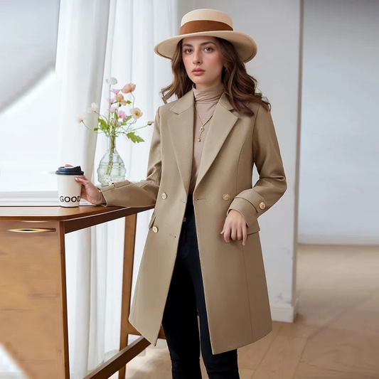 Double Button Formal Blazer Coat