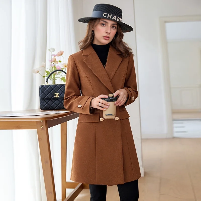 Women's formal double button blazer coat