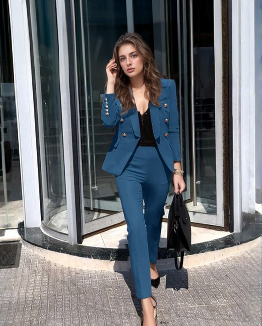 Elegant Straight Sleeve Two Piece Set