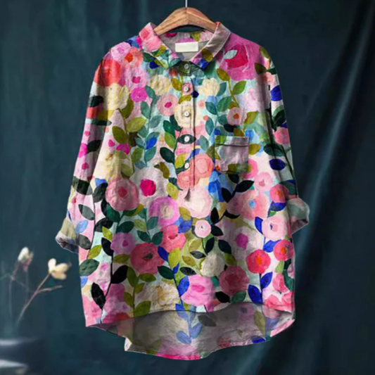 Floral Print Relaxed Fit Blouse 