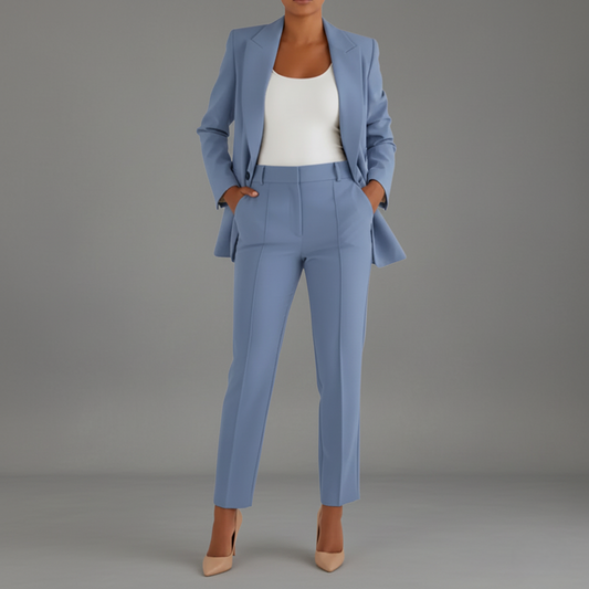 "Mildred" Elegant Two-Piece Suit Blazer and Trousers