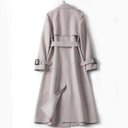 Women's windbreaker over-the-knee mid-length coat