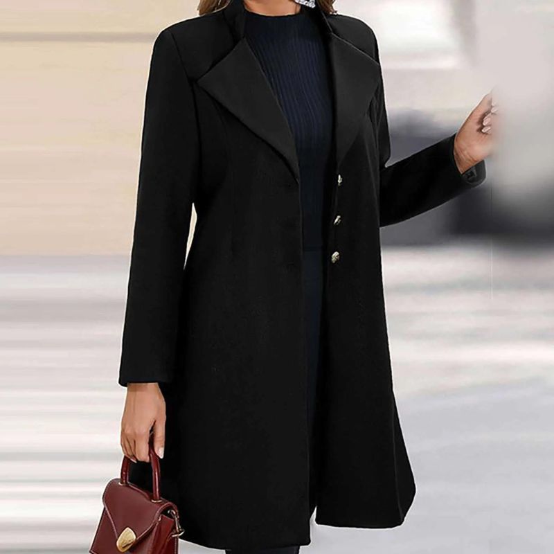 Women's elegant long sleeve coat