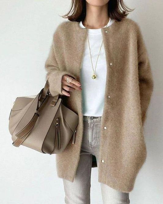 Soft Knitted Oversized Fit Cardigan 
