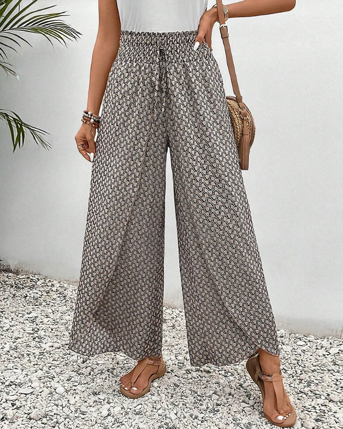 Mallory - Women's Trousers with Wide Legs