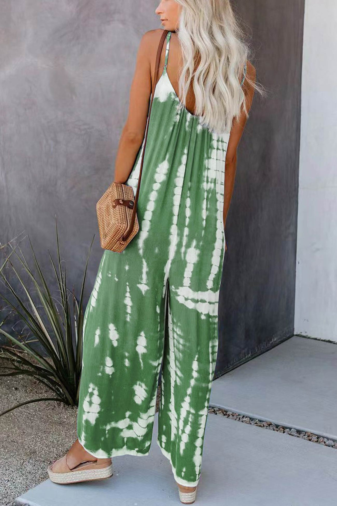 Tamar - v-neck tie-dyed jumpsuit