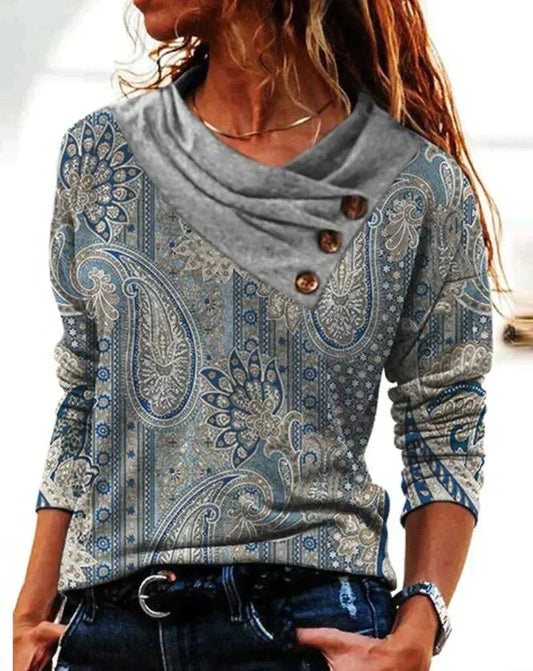 Irregular V-Neck Sweater