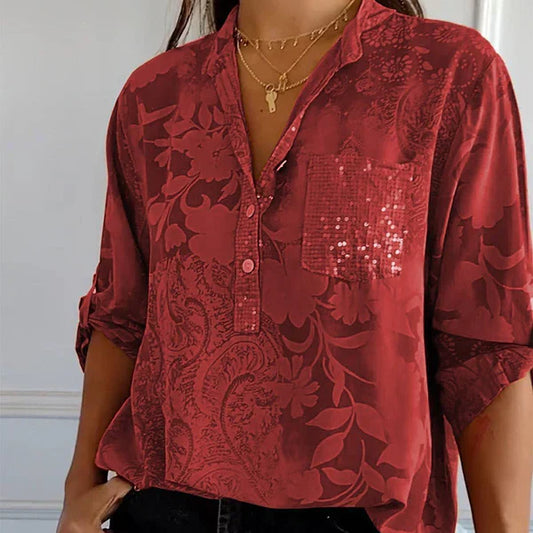 Casual Jacquard Pattern Shirt