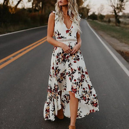 Elizabeth - Elegant Floral Maxi Dress