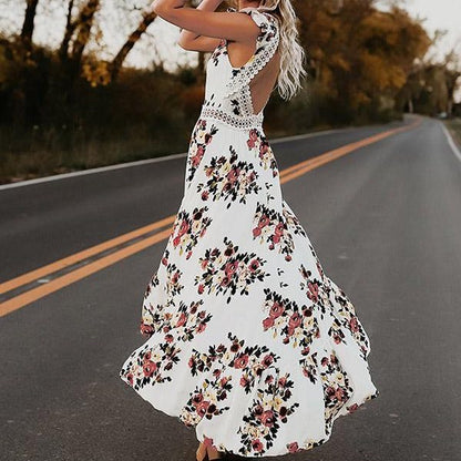 Elizabeth - Elegant Floral Maxi Dress
