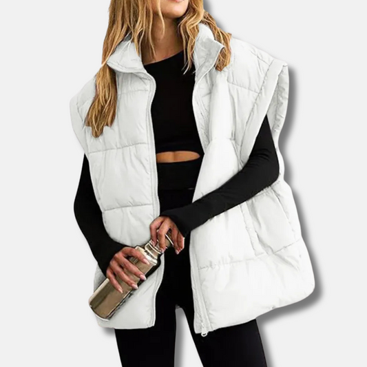 Quilted Insulated Relaxed Fit Puffer Vest 