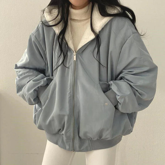 Hooded Zip Front Jacket