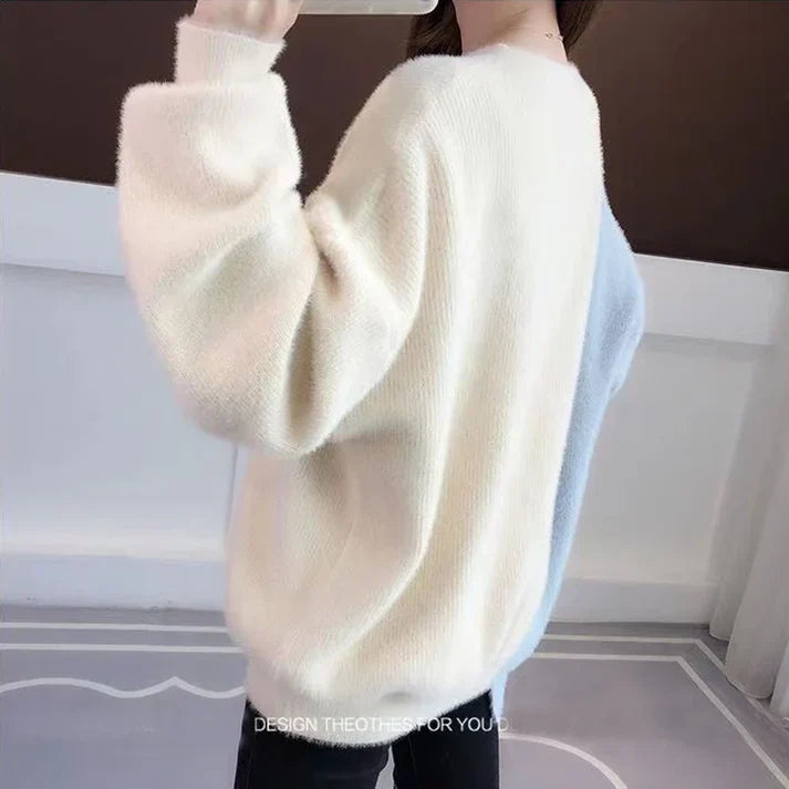 2-Tone Stylish Casual Sweater