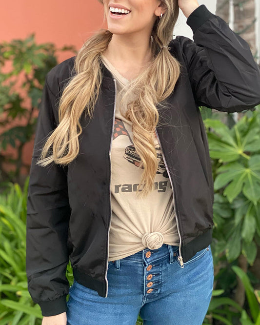 Relaxed Fit Bomber Jacket 