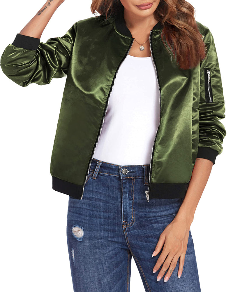 Relaxed Fit Bomber Jacket 