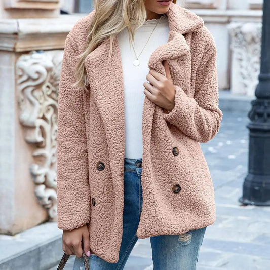 Plush Fleece Oversized Teddy Coat 