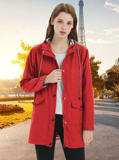 Waterproof and windproof jacket for women