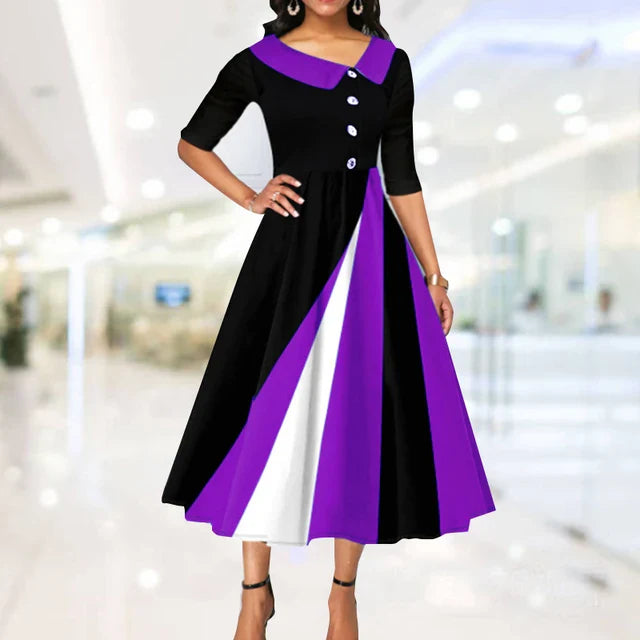 Asymmetric Hem Boho Maxi Dress with Sleeves