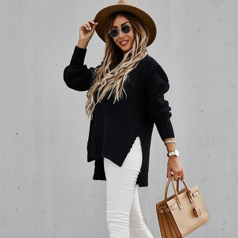 Elegant Half Neck Sweater