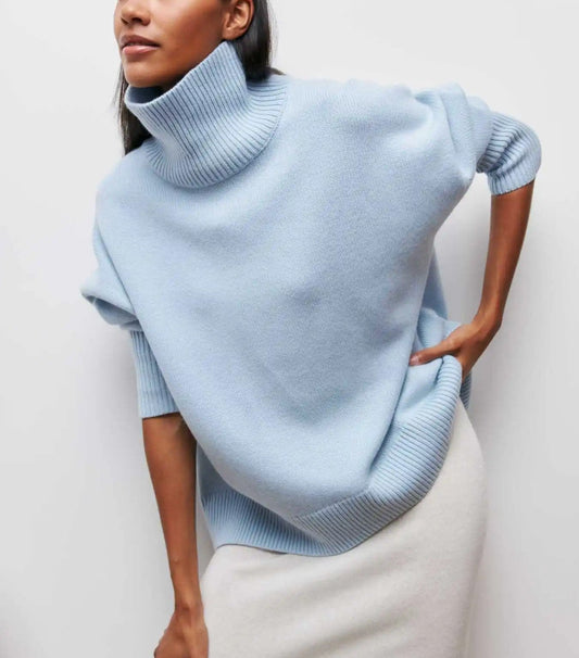 Knitted Turtleneck Top