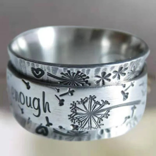 Meditation dandelion ring