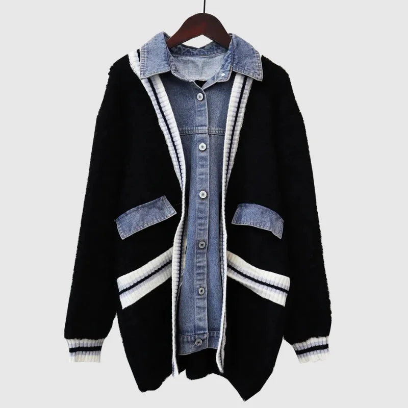 Vintage Patchwork Front Pocket Jacket