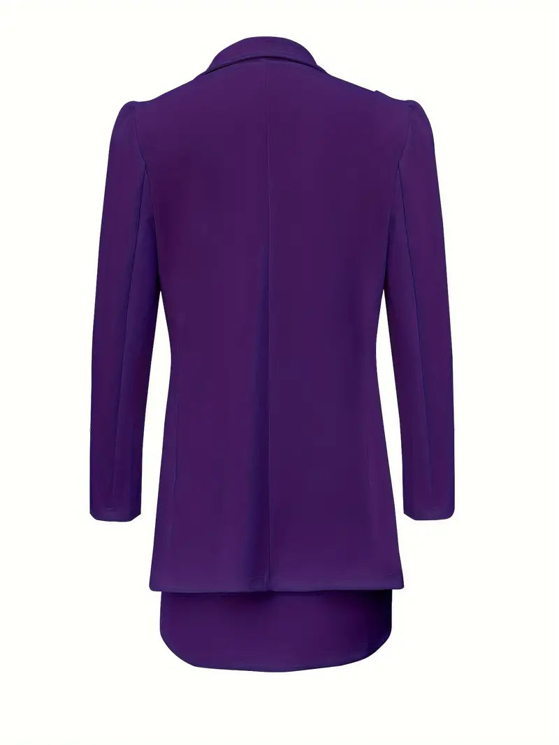 Women's puff sleeve blazer mini skirt set  two-piece outfit