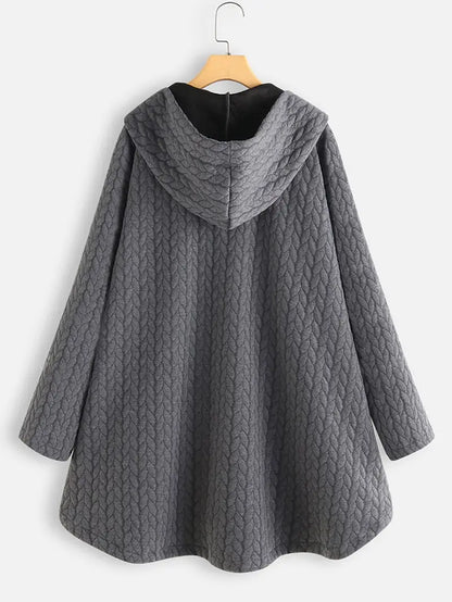Women's quilted hooded winter coat