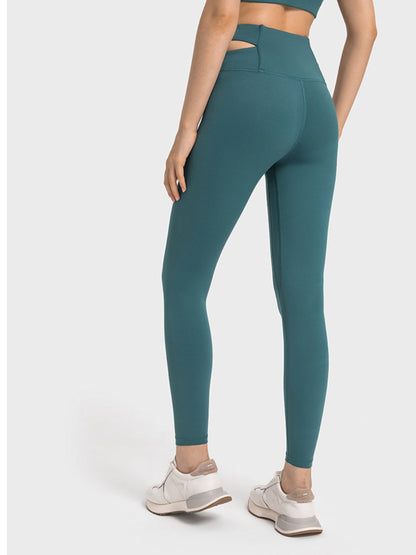 Womens crisscross cutout sports leggings